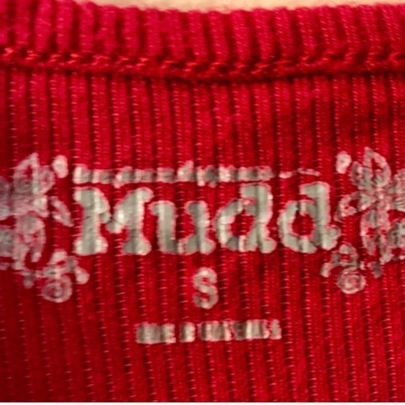 Maroon Red Ribbed Cold Shoulder Top NEW W OUT TAGS - Picture 8 of 8